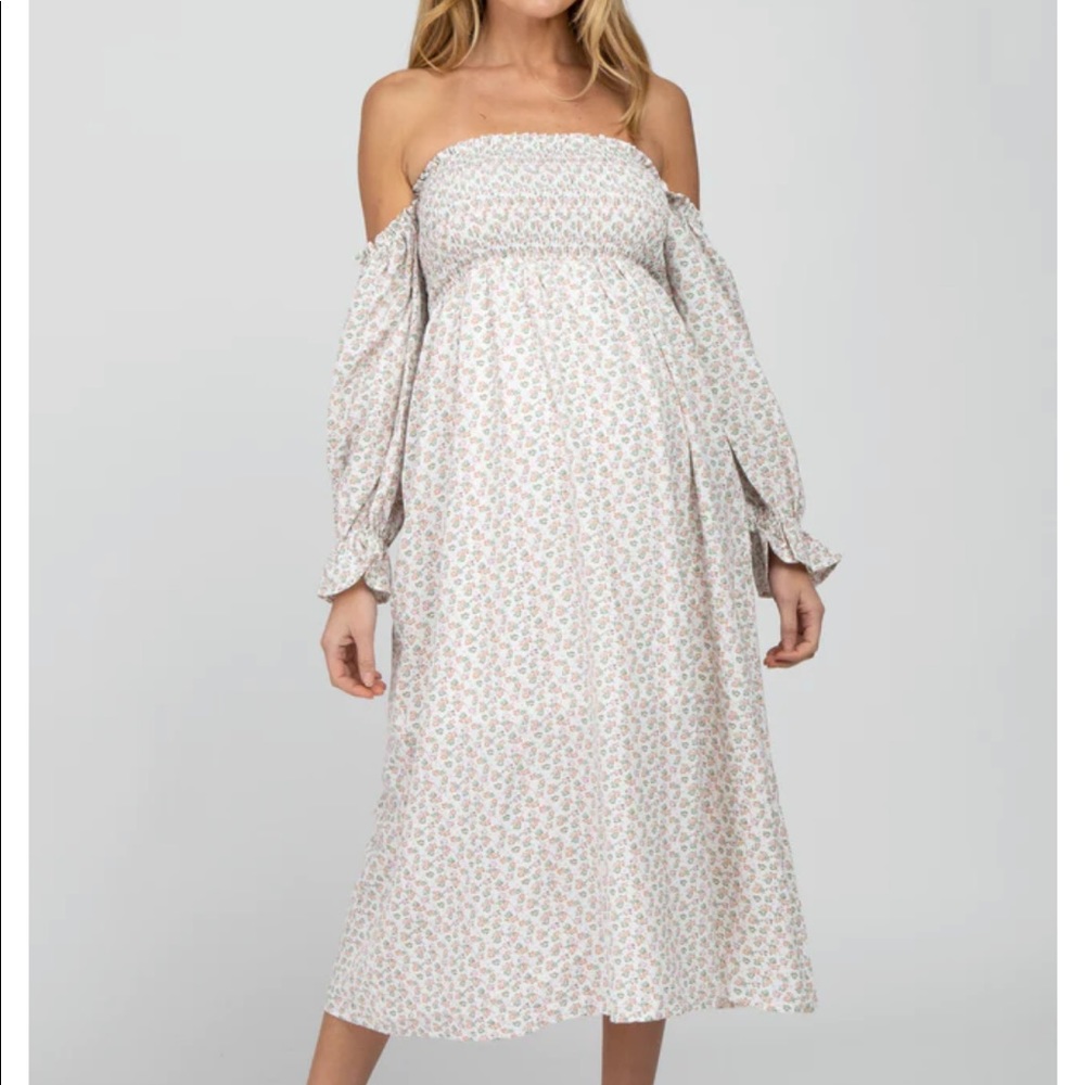 Pink Blush Maternity Dress